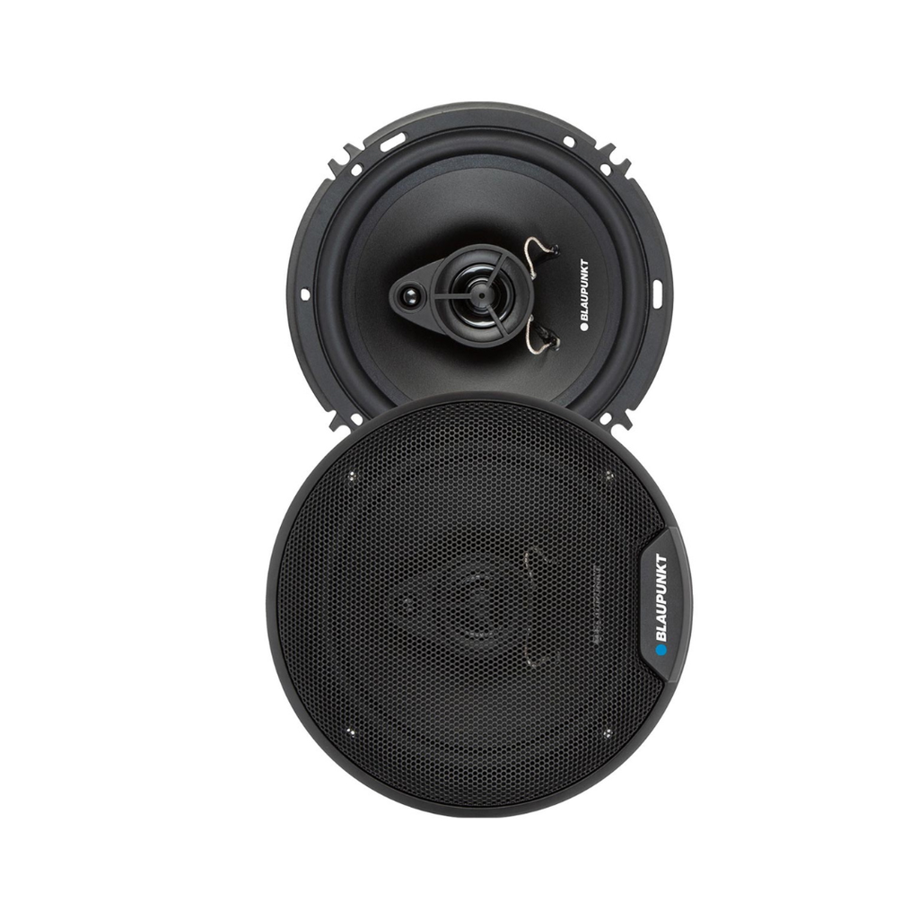 BLAUPUNKT BPS-E653 6.5" 3-Way Car Speakers 80W with Enhanced Clarity - Efficient Design, Durable Build, Easy Installation – Pair Bundle with Gravity Magnet Phone Holder