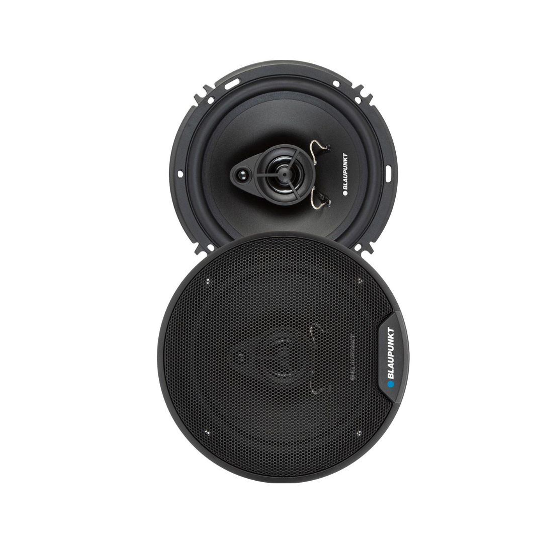 BLAUPUNKT BPS-E653 6.5" 3-Way Car Speakers 80W with Enhanced Clarity - Efficient Design, Durable Build, Easy Installation – Pair Bundle with Gravity Magnet Phone Holder