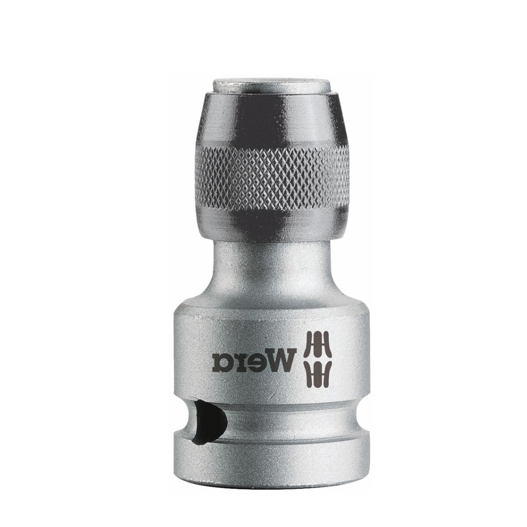 Wera Female Square 784 B/1 Quick-Release Chuck, Adaptor 1/4" x 3/8" Drive,5042755001