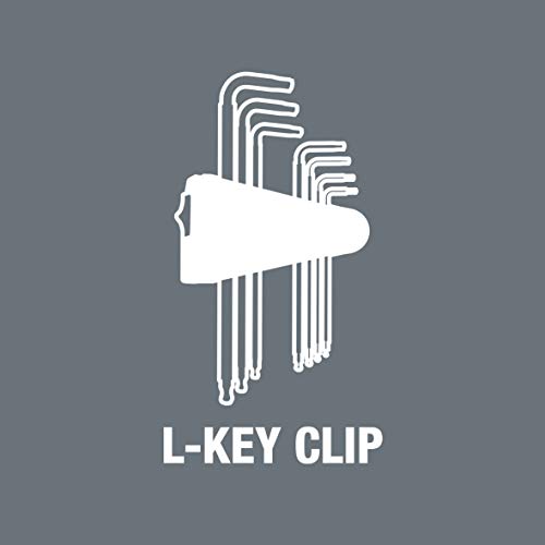Wera - 5073596001 Hexagon 950 PKL/9 BM SB L-Key Set, BlackLaser, Ballpoint Hex Key, 9 Piece