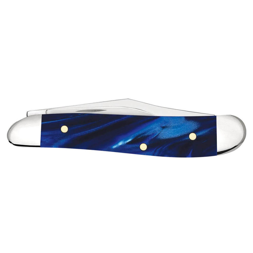 Case XX WR POCKET KNIFE PEANUT BLUE PEARL KIRINITE, ITEM 23446, LENGTH CLOSED 2 7/8 INCH (10220 SS)