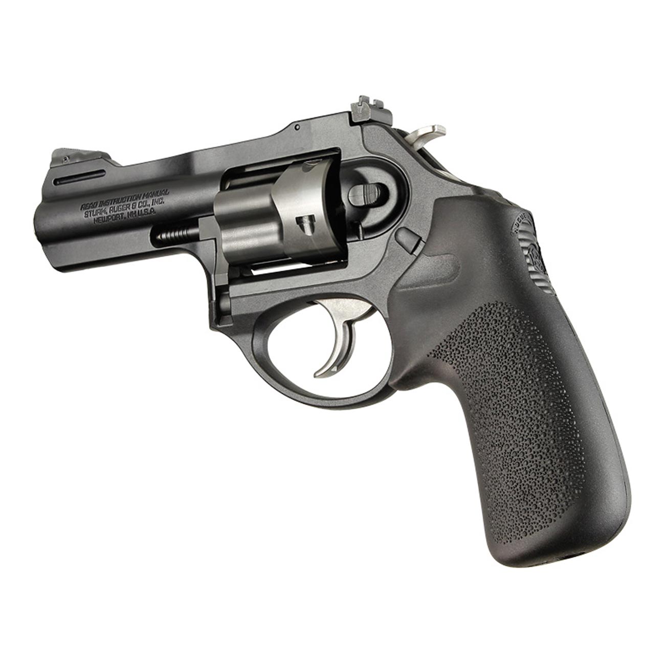 Hogue Tamer Cushion Rubber Grip Without Finger Grooves for Ruger LCR and LCRX, Black - 78030