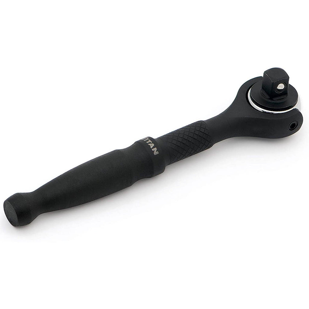 Titan 11313 1/4-Inch Drive x 4-Inch Micro 90-Tooth Swivel Head Ratchet