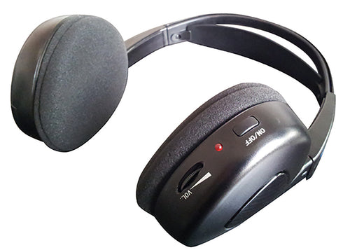 Audiovox Dual Channel Wireless Fold-Flat Headphones with Batteries