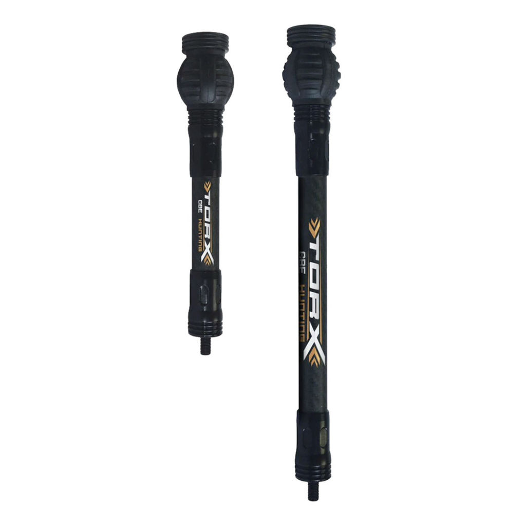 CBE Torx Stabilizer Kit – Dual Carbon Bow Stabilizers (7.5″ & 11″) w/ Dampeners & Weights