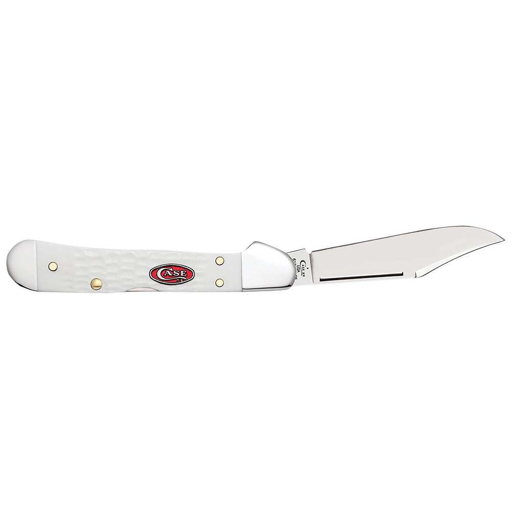 Case WR XX Pocket Knife Sparxx White Jigged Synthetic Mini Copperlock Item #60185 - (61749L SS) - Length Closed: 3 5/8 Inches