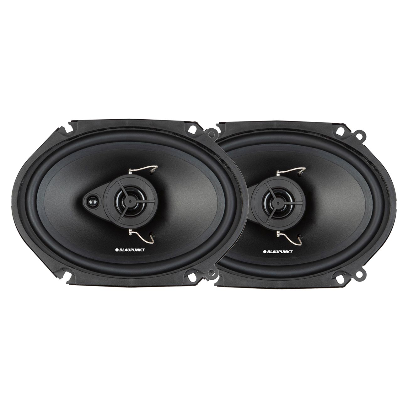BLAUPUNKT BPS-E683 6x8 3-Way Car Speakers 120W - High-Performance, Full-Range Sound, Easy Installation – Pair Bundle with Gravity Magnet Phone Holder