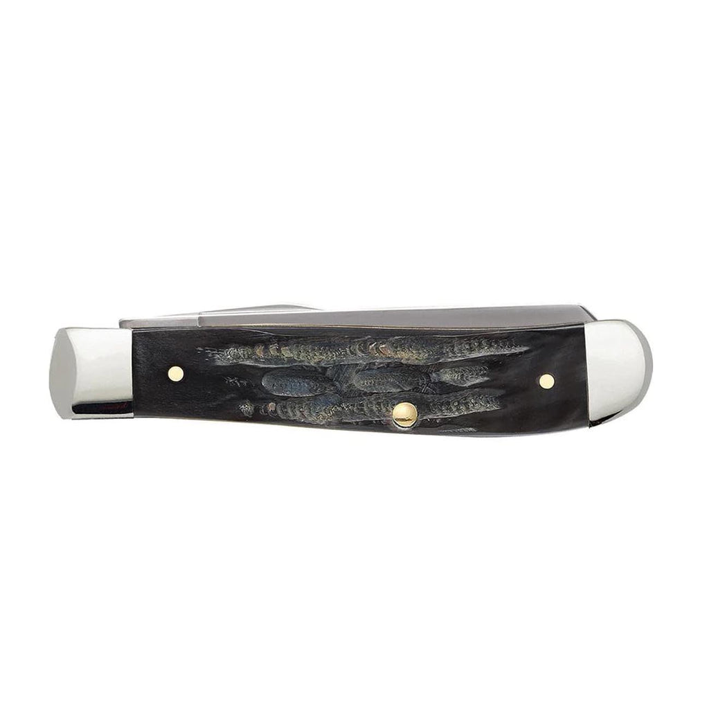 CASE XX WR Pocket Knife Jigged Buffalo Horn Mini Trapper Item #65016 - (Bh207 SS)