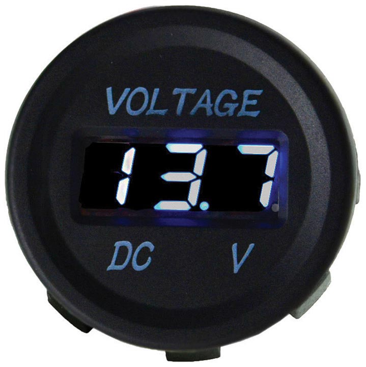 Audiopipe ISLDDVS12 Nippon Digital Voltmeter Socket Blue Led Display