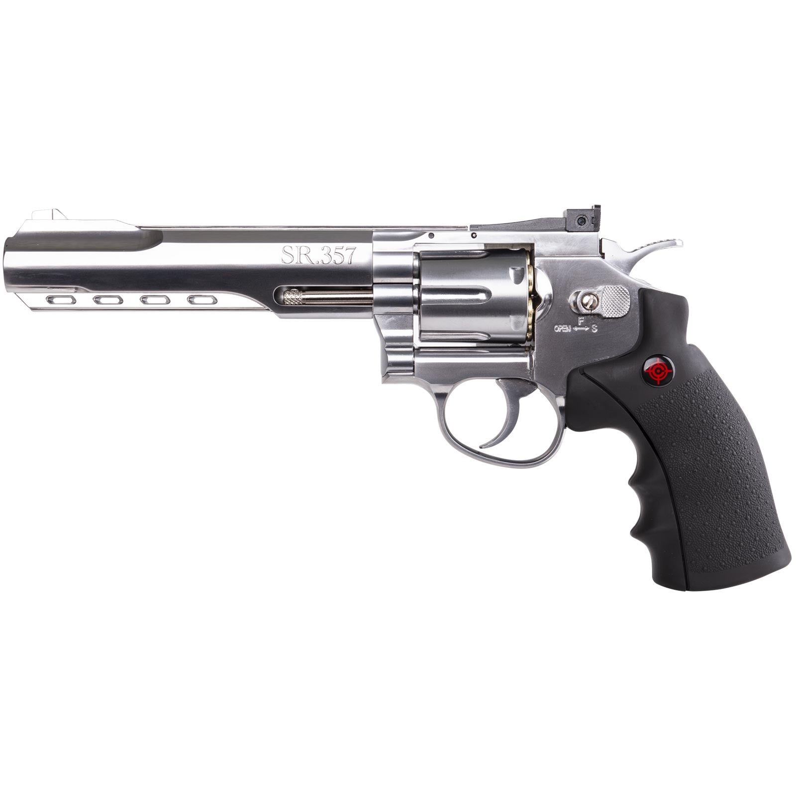 Crosman CRVL357S SR357 Full Metal CO2-Powered 6- Shot BB Revolver Air Pistol