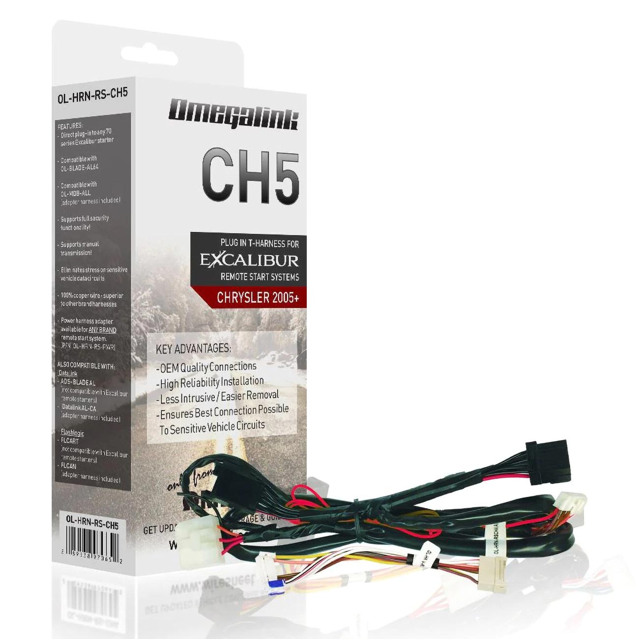 Omega Excalibur OL-HRN-RS-CH5 Plug & Play Harness For Chrysler/Dodge/Jeep