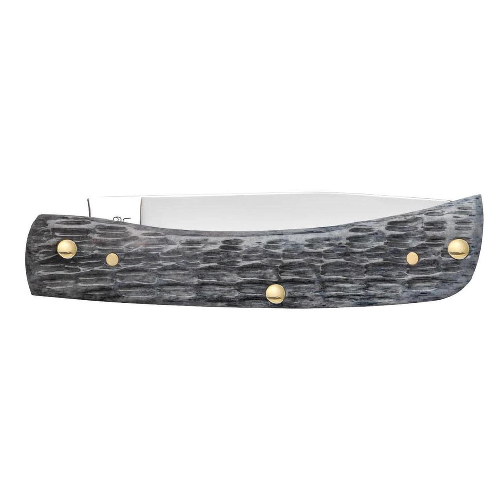 Case Knives CASE58412 Pocket Worn Crandall Jig Gray Bone Sod Buster Jr – Folding Pocket Knife