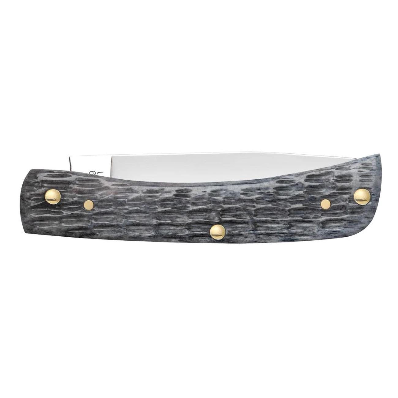 Case Knives CASE58412 Pocket Worn Crandall Jig Gray Bone Sod Buster Jr – Folding Pocket Knife