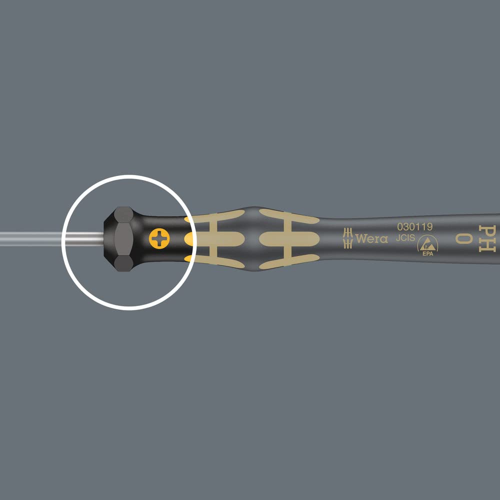 Wera ESD-Safe Micro Screwdriver: Phillips PH #000 x 40mm - 05030117001