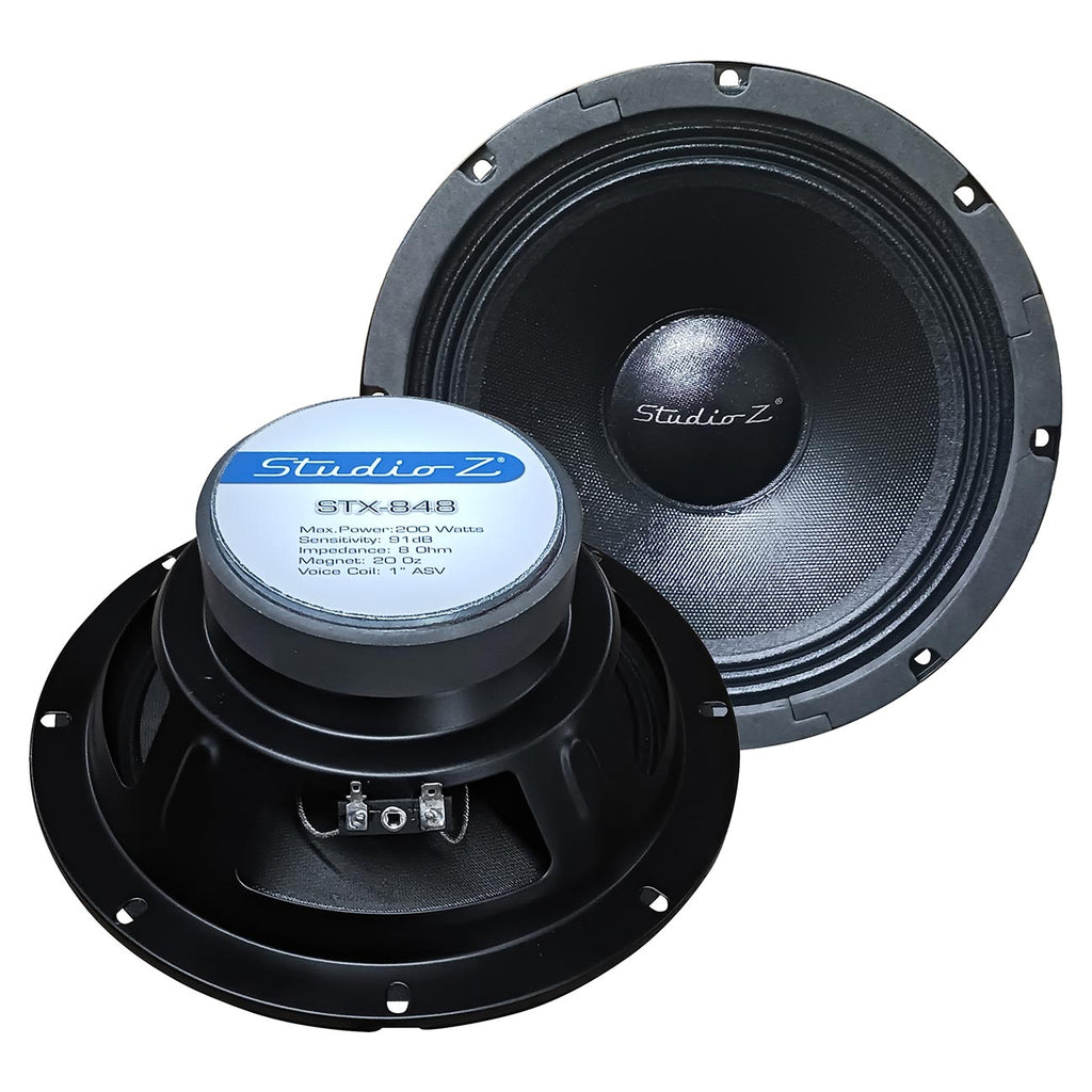 Audiopipe STX848 Studio Z 8 Replacement Woofer 250w Max. 8 Ohm Svc