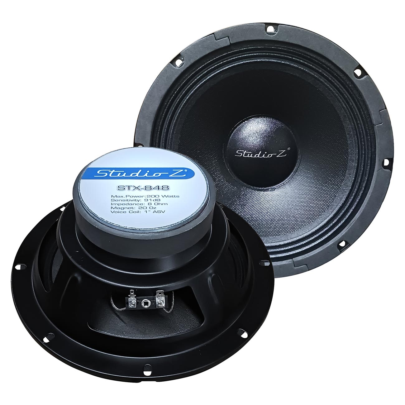 Audiopipe STX848 Studio Z 8 Replacement Woofer 250w Max. 8 Ohm Svc