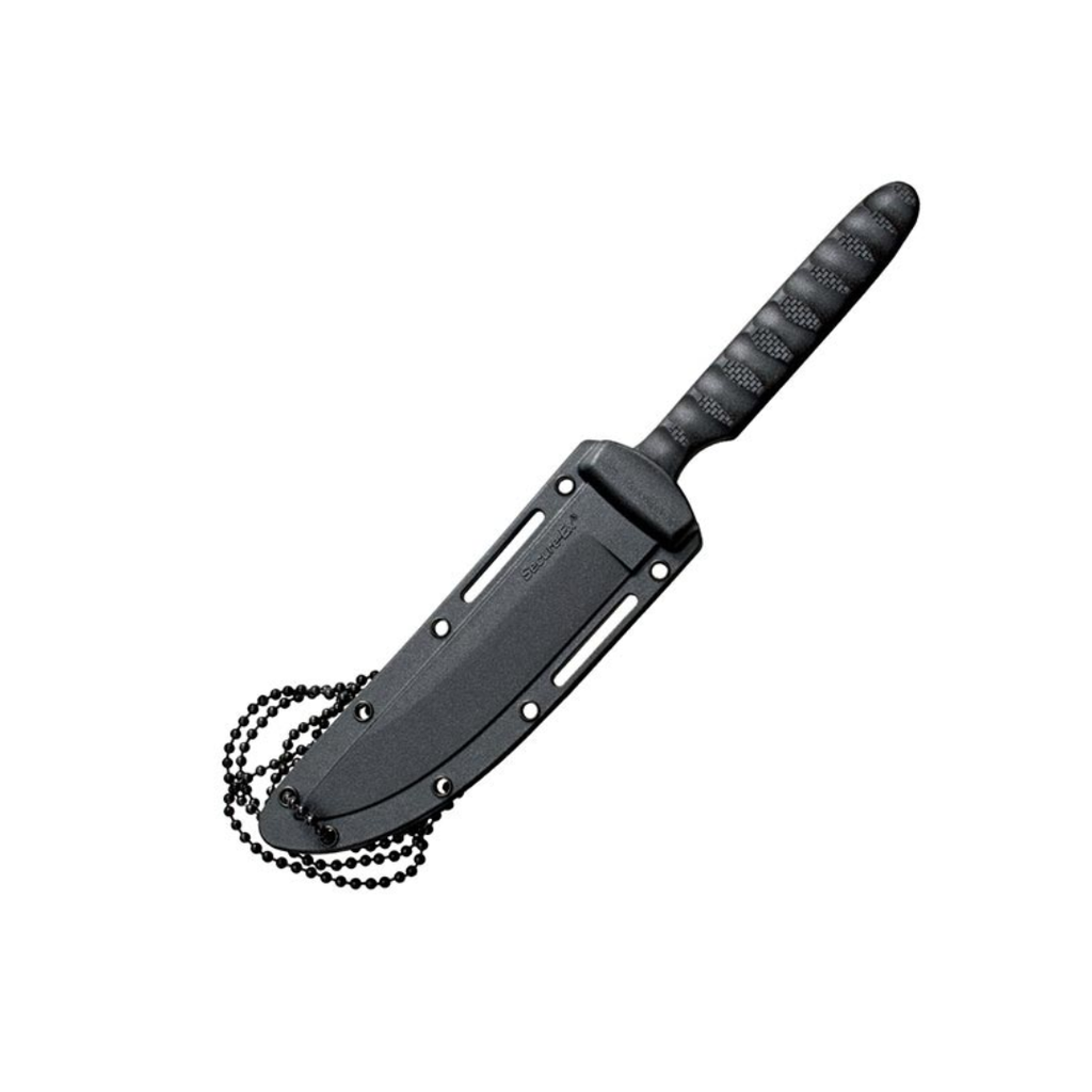 Cold Steel Super Edge Neck Knife 4″ Fixed Blade AUS-8A Stainless w/ Secure-Ex Sheath – 53NHS