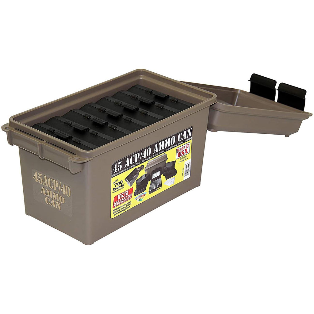 MTM ACC45 Ammo Can Combo, Holds 700 Rounds, Bulk Ammo Storage, Stackable, USA Made, Dark Earth