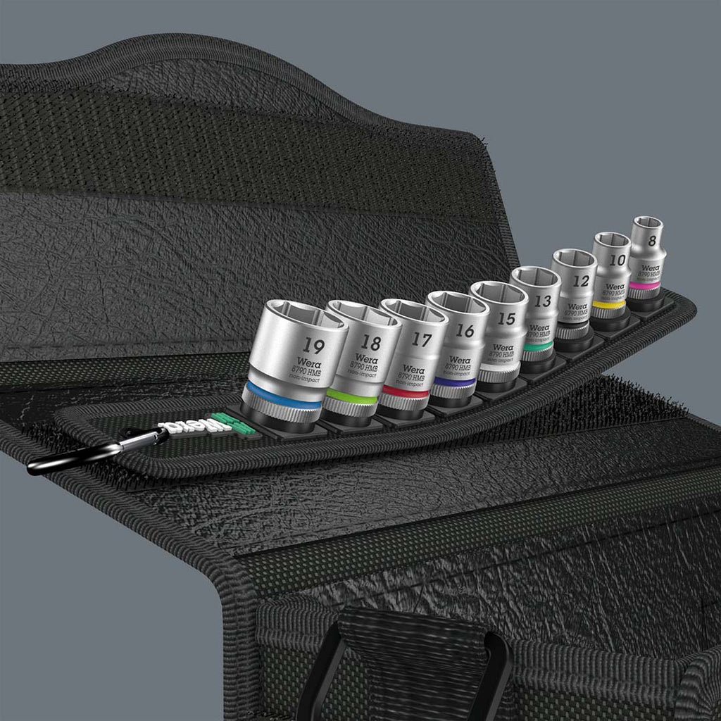 Wera 1/4″ Drive Metric Socket Set on Storage Belt (9 Piece)