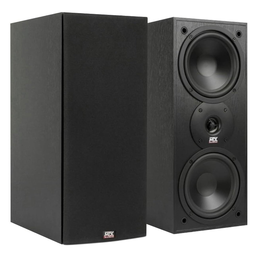 MTX Audio MONITOR60I 6.5" 2-Way Monitor Series Bookshelf Speakers, Black