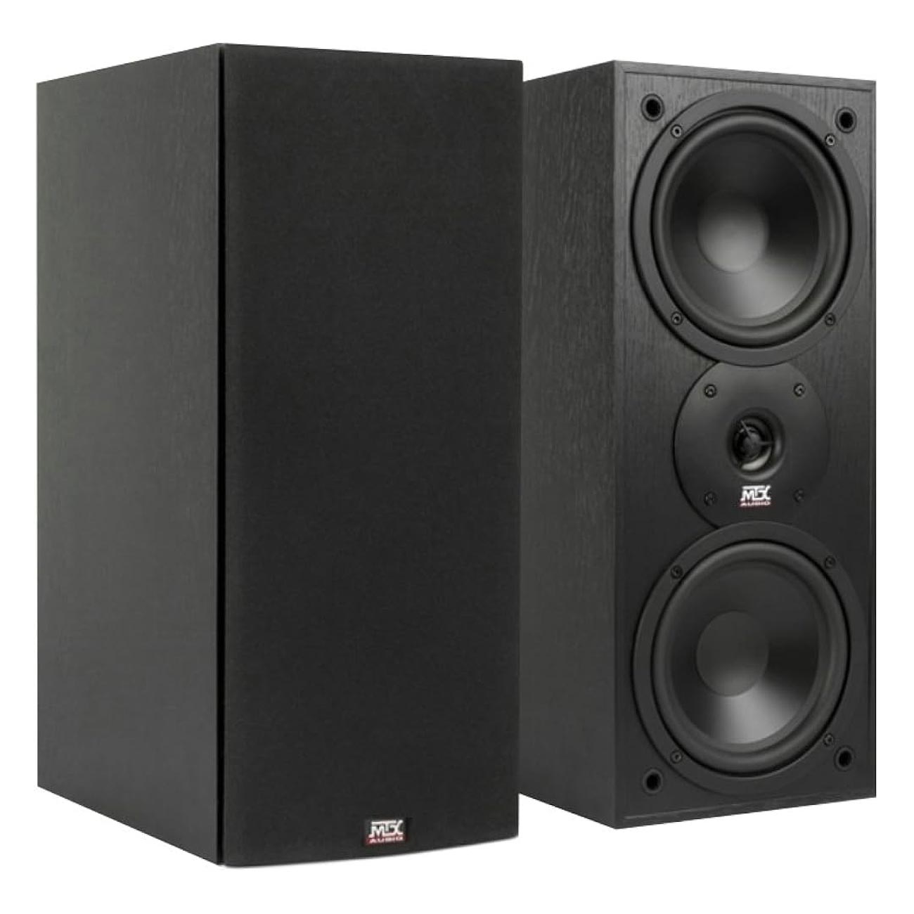 MTX Audio MONITOR60I 6.5" 2-Way Monitor Series Bookshelf Speakers, Black