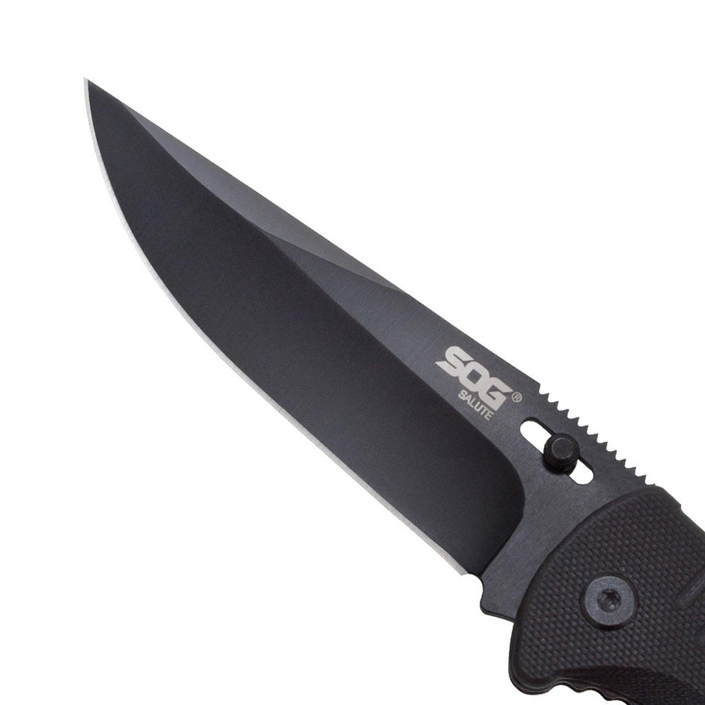 SOG FF11CP Salute Clip Point Folding Knife with G10 Grips