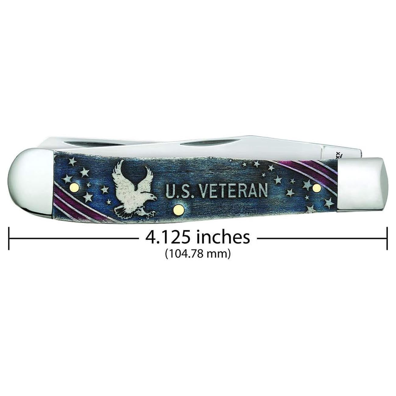 Case WR XX Pocket Knife United States Veterans Trapper Gift Set Item #16300 - (6254 SS)