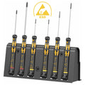 Wera - 5030170001 1578 A/6 Electronics Screwdriver Set and Rack, 6-Piece Set