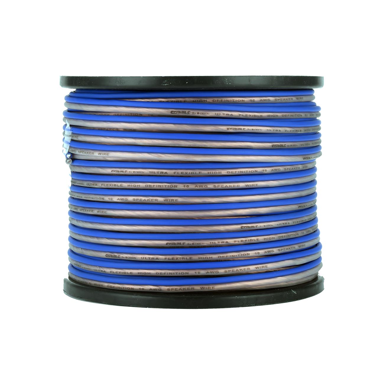 Orion Cobalt S10300PB 10 Gauge AWG (300-Ft Blue/Clear) High Powered Car Speaker Wire Roll, Surround Sound, Home Theater Speakers, RV Audio | 2x10 Gauge Speaker Cable/Wire Roll
