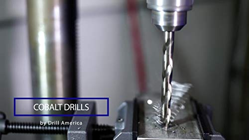 DRILL AMERICA DA29JCOPC 1/16″-1/2″ Cobalt Jobber Drill Bit Set – 1/64” Size Increments (29 Piece)