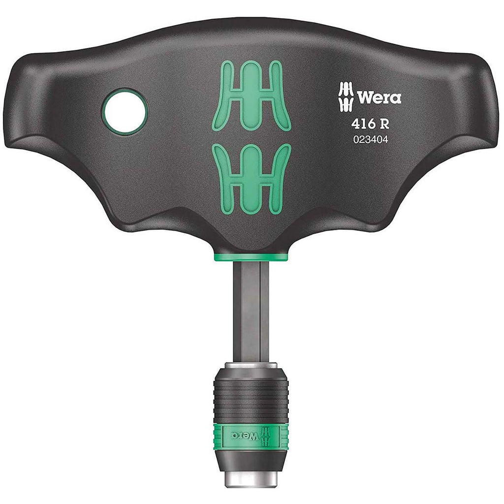 Wera 05023404001 416 R T-Handle Bit Holding Screwdriver – 1/4″ Rapidaptor Quick-Release Holder
