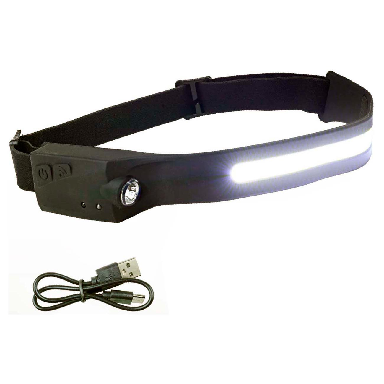 Installation Solution 230° Wide Beam Premium Head Lamp (IS-HDL-350LM), 1200mAh, 350 Lumens, LED, IPX4 Waterproof, Sensor Mode, COB Lighting, Type C Charging