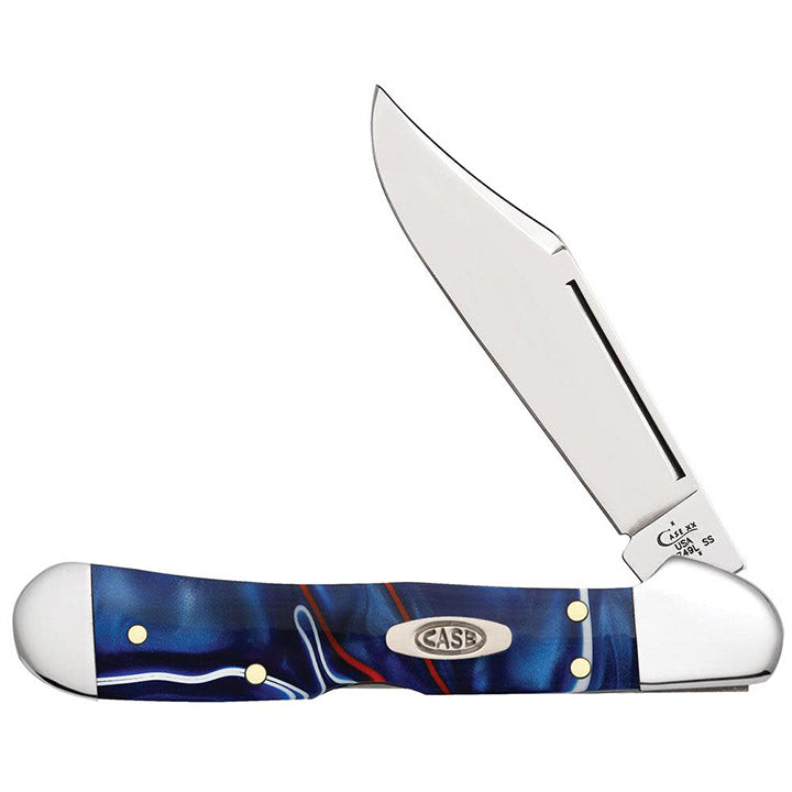 Case WR XX Pocket Knife Patriot Kirinite Mini Copperlock Item #11211 - (101749L SS) - Length Closed: 3 5/8 Inches