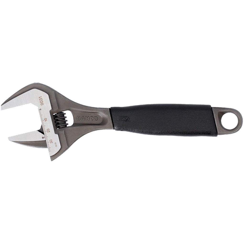 Bahco 6" ERGO‚Ñ¢ Central Nut Wide Opening Jaw Adjustable Wrench with Rubber Handle