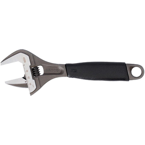 Bahco 6" ERGO‚Ñ¢ Central Nut Wide Opening Jaw Adjustable Wrench with Rubber Handle