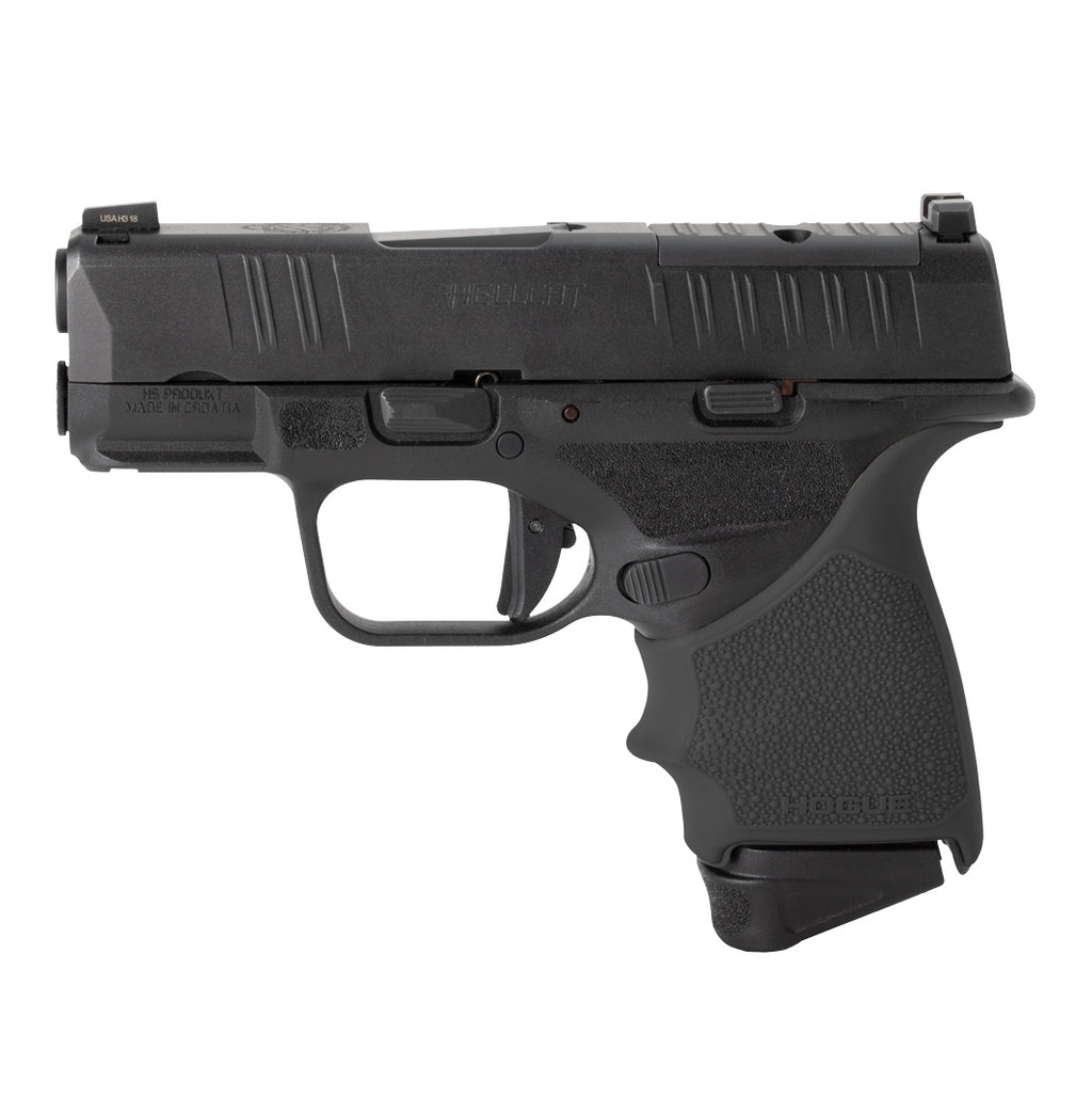 Hogue HandAll Beavertail Rubber Grip Sleeve for Springfield Armory Hellcat, Black - 18310