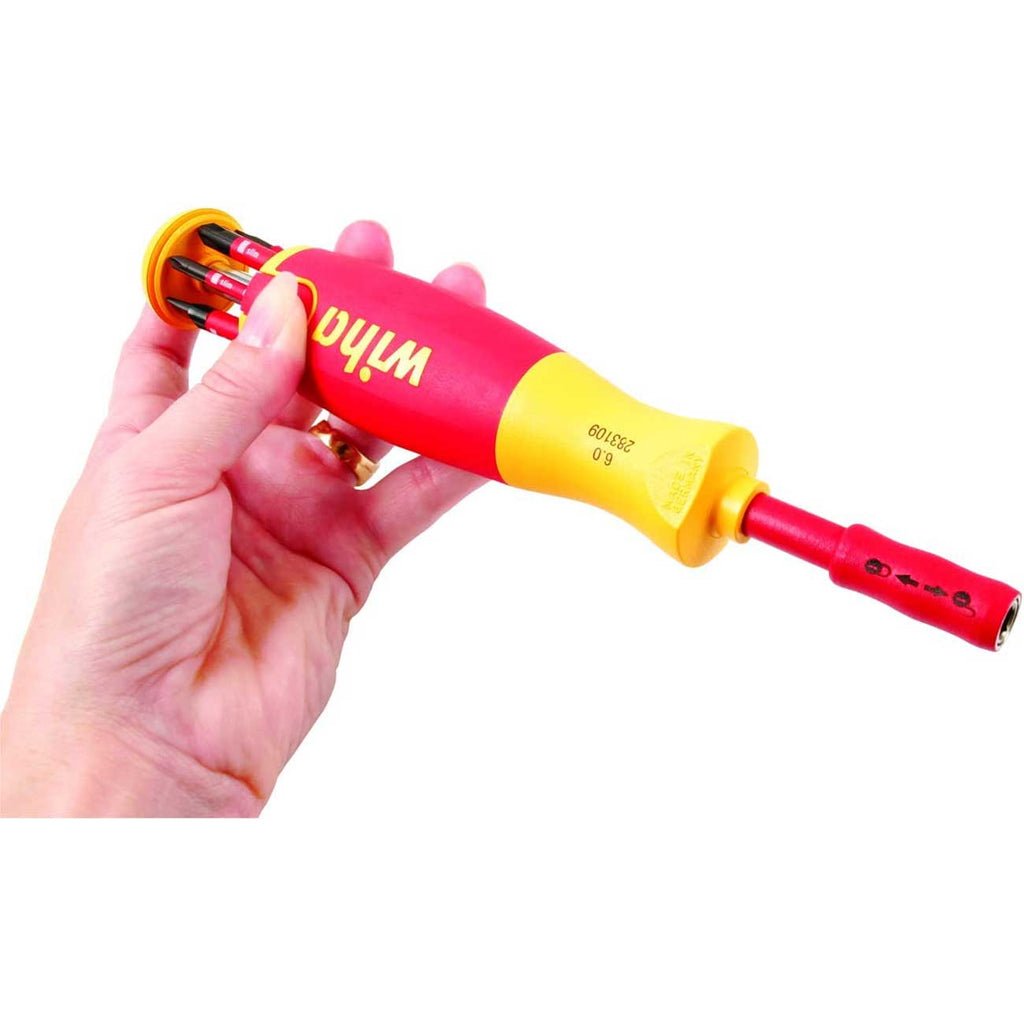 Wiha 28393 7 Piece Insulated SlimLine Ultra-Driver Blade Set Slotted, Phillips