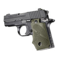 Hogue 38001 SIG Sauer P238 Rubber Grip with Finger Grooves, OD Green
