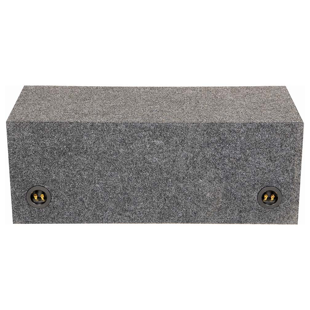 Q Power HD210 VENTED Dual 10" Heavy Duty Vented Subwoofer Enclosure with 1" Front Baffle