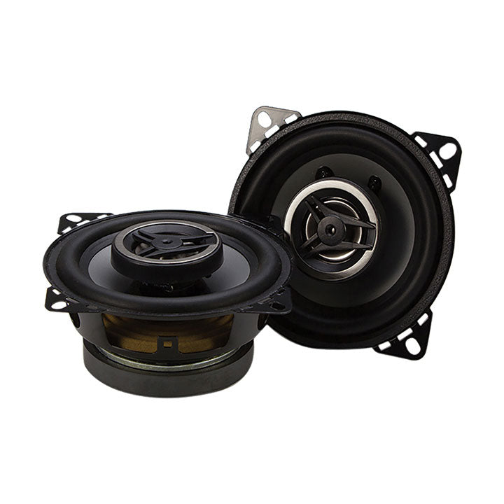 Crunch CS4CX 4-Inch Full-Range Coaxial Car Speakers, Black