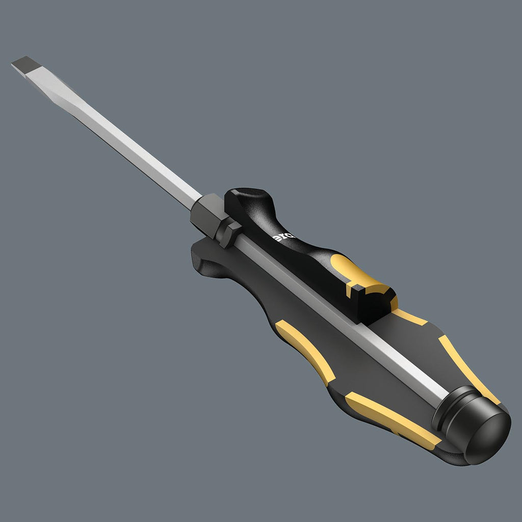 Wera Chiseldriver Screwdriver: Slotted 1.6 x 9.0 x 150mm (On Hang-Tag)