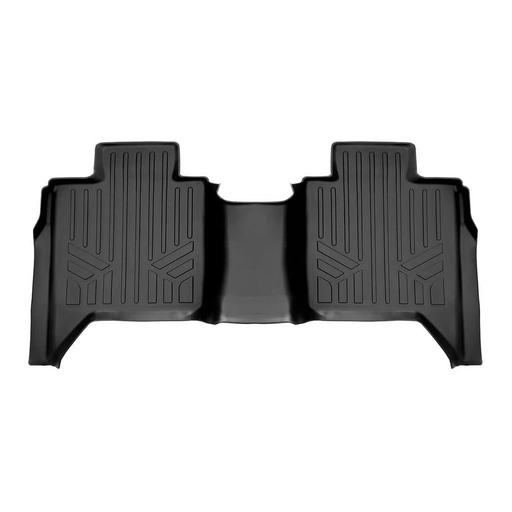 SMARTLINER SA0593B0593 Floor Liners Front & 2nd Row for 2022–2025 Toyota Tundra CrewMax Cab – All Weather Custom Fit, Black