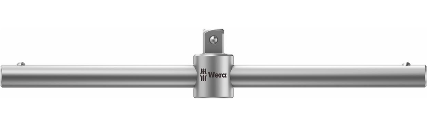 Wera Sliding T-Handle, 3/8″ Square Drive Head x 6-1/2″ (165mm)