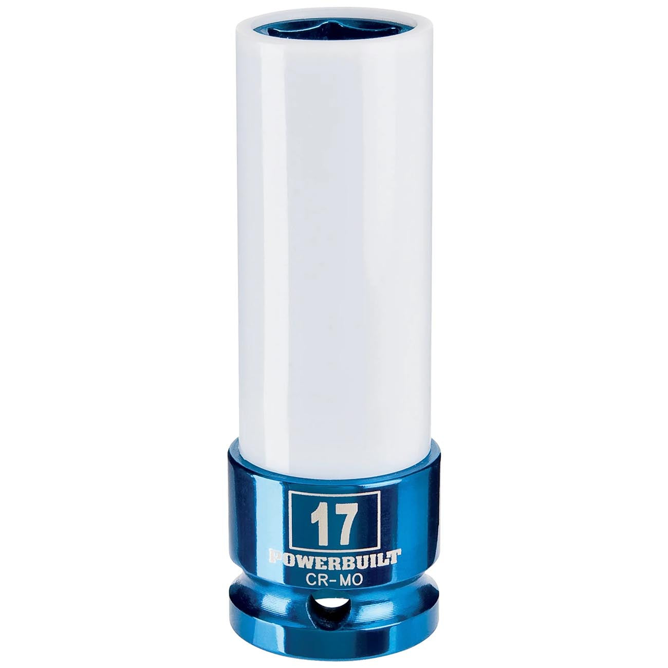Powerbuilt 1/2 Inch Drive 17mm Impact Lug Nut Socket, Non-marring and Thin Wall Lug Nut Socket, Protects Lug Nuts from Damage - 941039