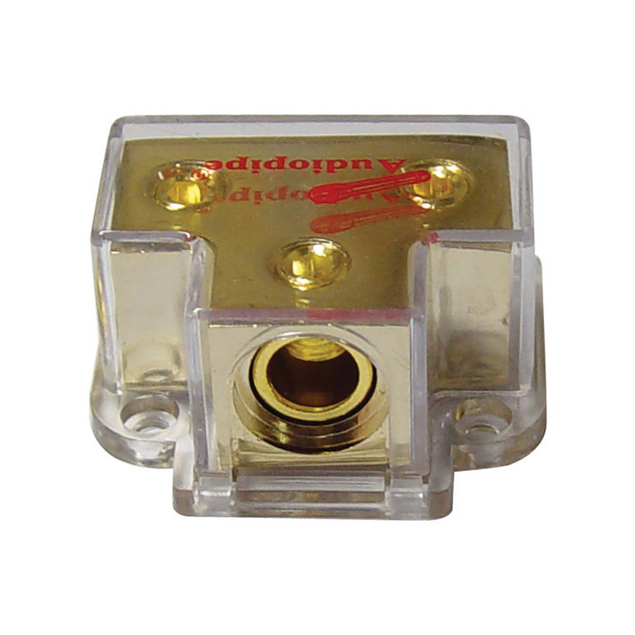 Audiopipe APPB1020 1 Input / 2 Output Power Distribution Block – Car Audio Splitter for Amplifiers