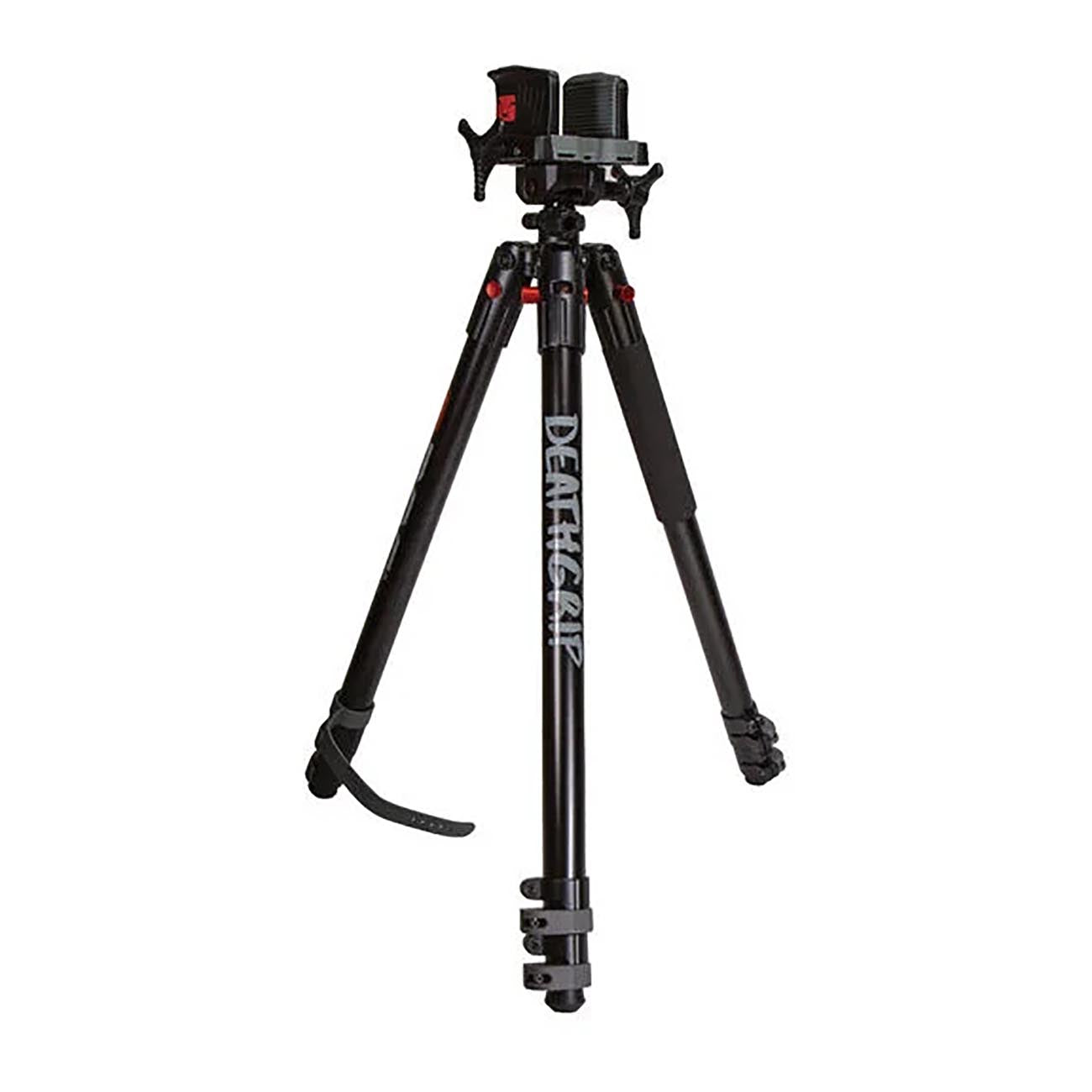 BOG DeathGrip Aluminum Tripod with Durable Aluminum Frame, Lightweight, Stable Design, Bubble Level, Adjustable Legs, Shooting Rest, and Hands-Free Operation for Hunting, Shooting, and Outdoors