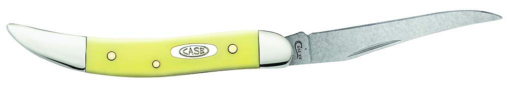 Case WR XX Pocket Knife Yellow Synthetic Small Texas Toothpick Cv Item #091 - (310096 Cv) - Length Closed: 3 Inches