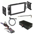 CRUX Interfacing DKGM-16| OnStar Radio Replacement Interface w/SWC Retention, Video Switcher & Double Din Dash Kit for Select GM LAN-29 Bit Vehicles 2006-2015