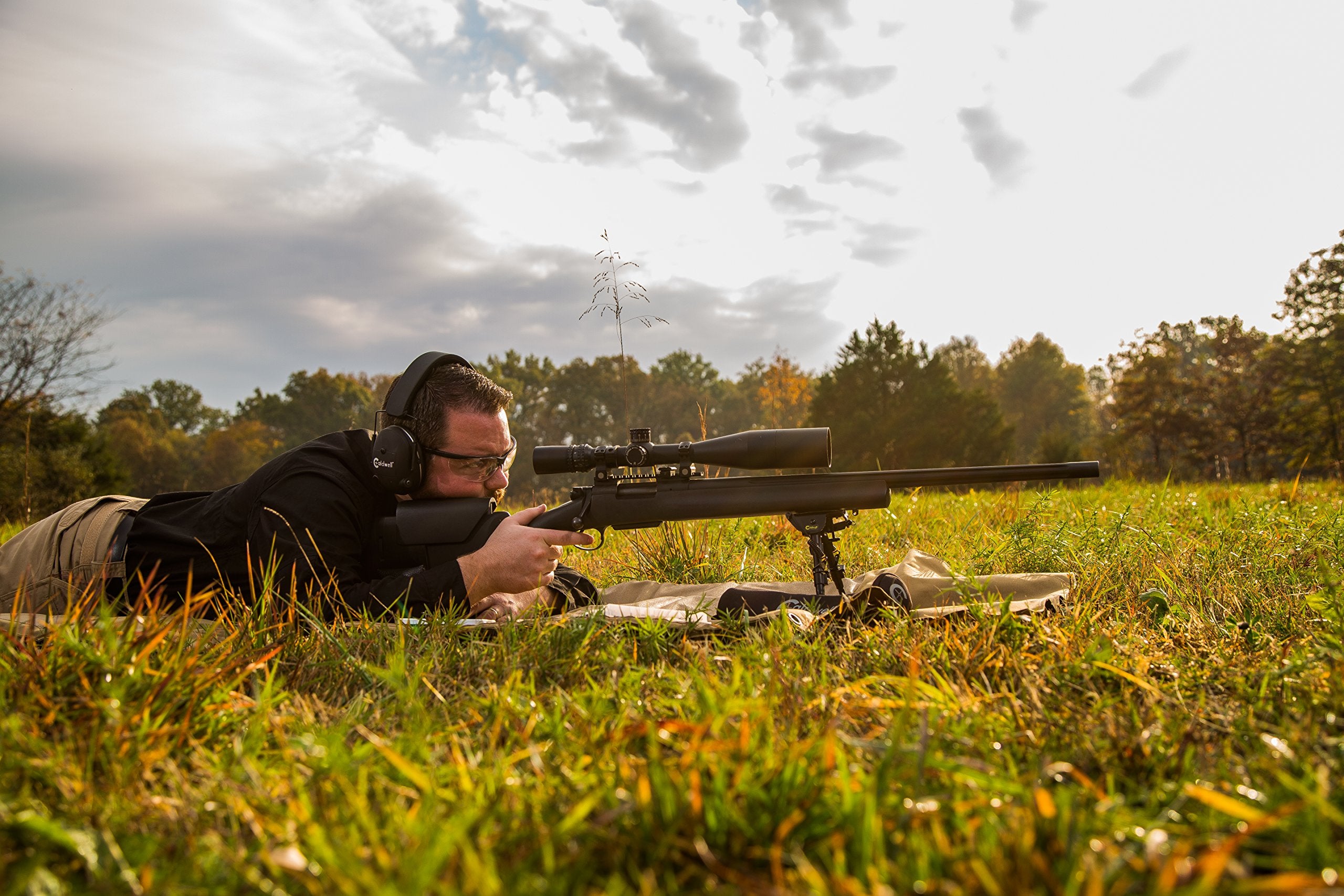 Caldwell XLA Pivot Bipod 6" - 9" with Adjustable Notched Legs and Slim Folding Design for Easy Transport, Rifle Stability, and Target Shooting