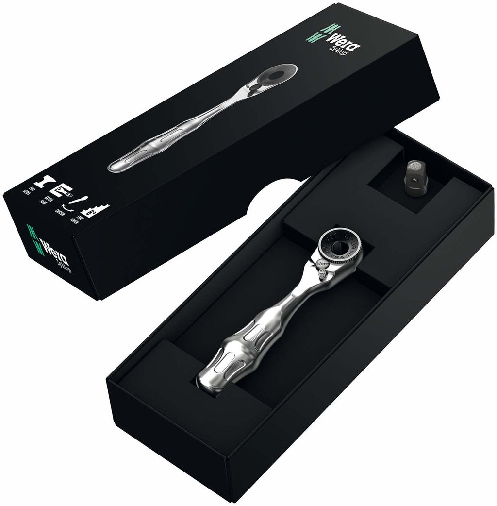 Wera - 5073230001 8001 A 1/4" Square Drive Bit Ratchet, 60 Teeth